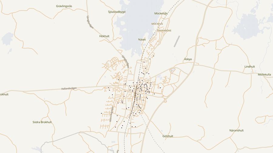 Punktkarta över skyddsrum