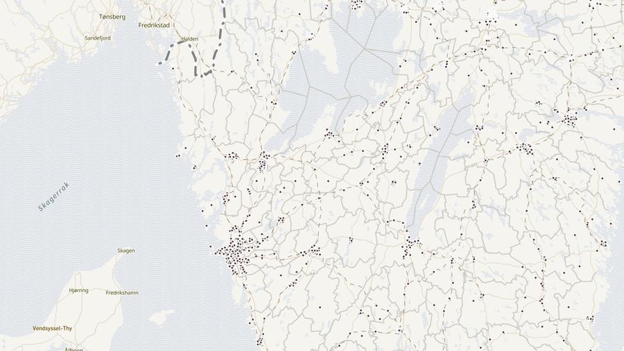 Punktkarta över skyddsrum