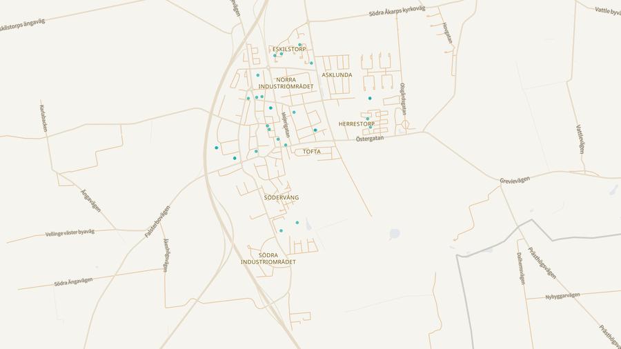 Punktkarta över skyddsrum