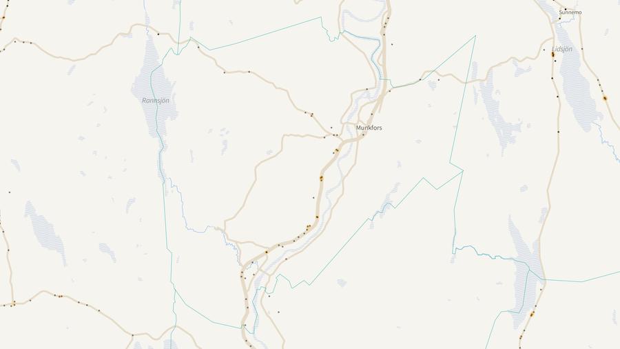 Viltolyckornas fördelning i Munkfors kommun