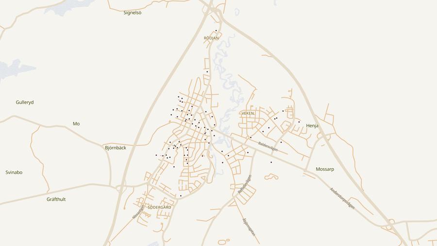 Punktkarta över skyddsrum