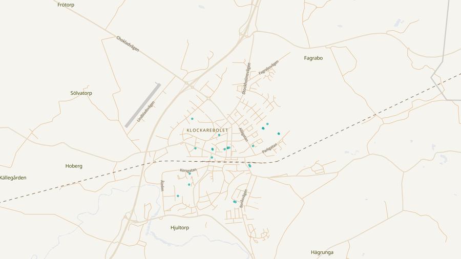 Punktkarta över skyddsrum