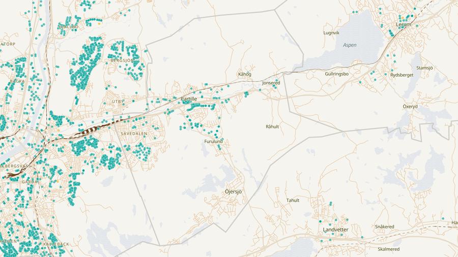Punktkarta över skyddsrum