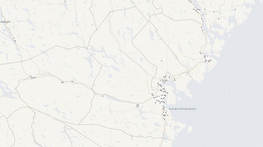 Punktkarta över skyddsrum