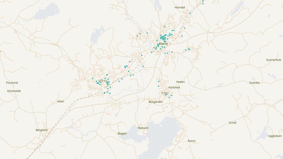 Punktkarta över skyddsrum