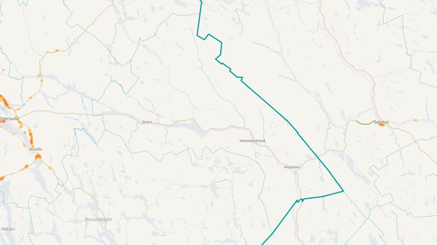 Viltolyckornas fördelning i Ragunda kommun