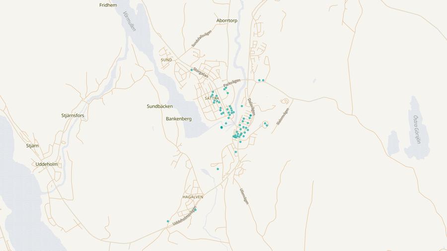 Punktkarta över skyddsrum