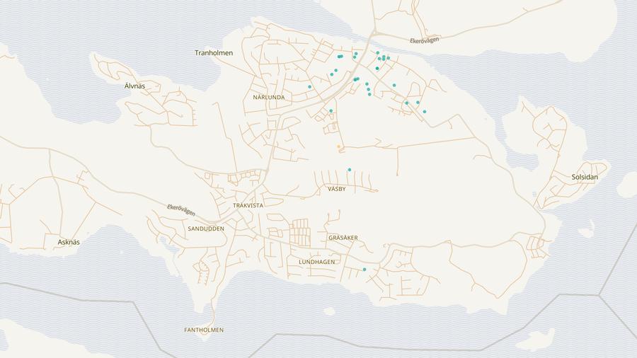 Punktkarta över skyddsrum