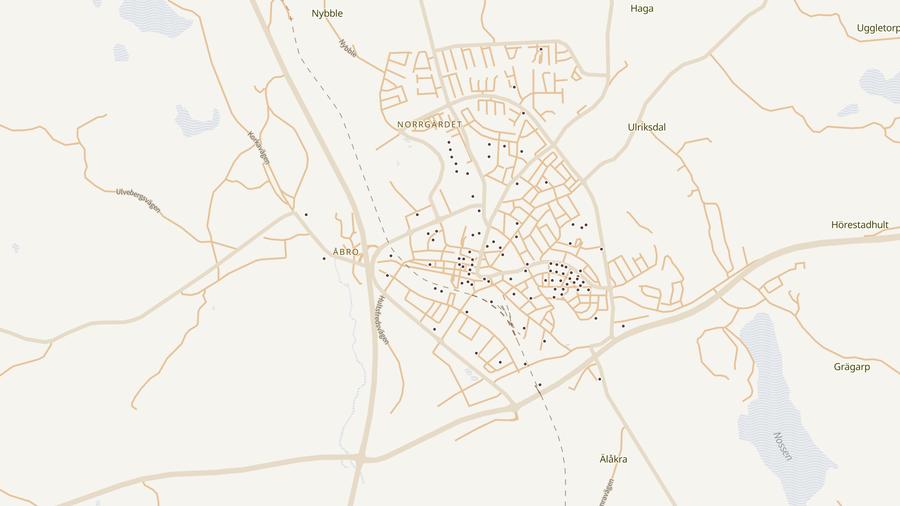 Punktkarta över skyddsrum