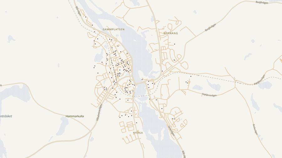 Punktkarta över skyddsrum