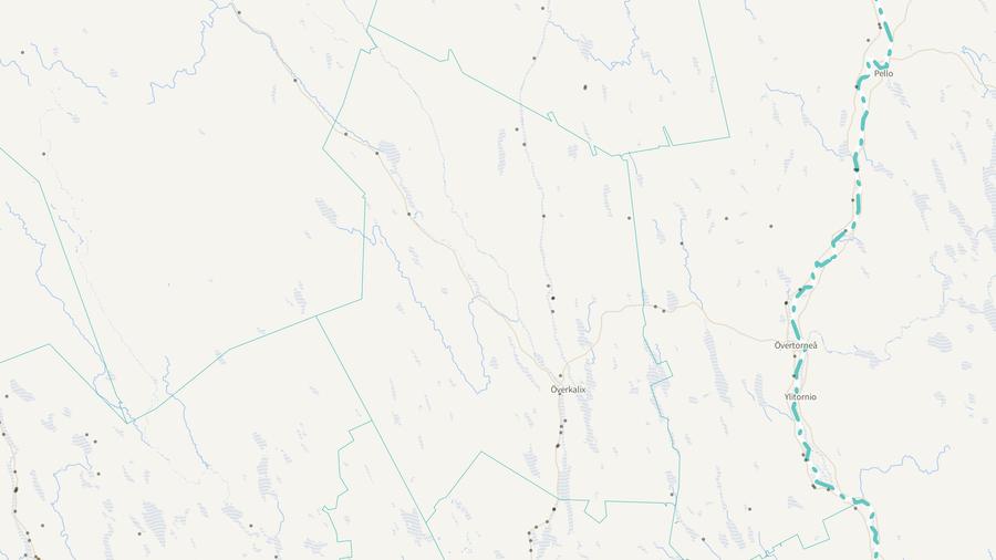 Viltolyckornas fördelning i Överkalix kommun