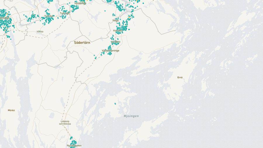Punktkarta över skyddsrum