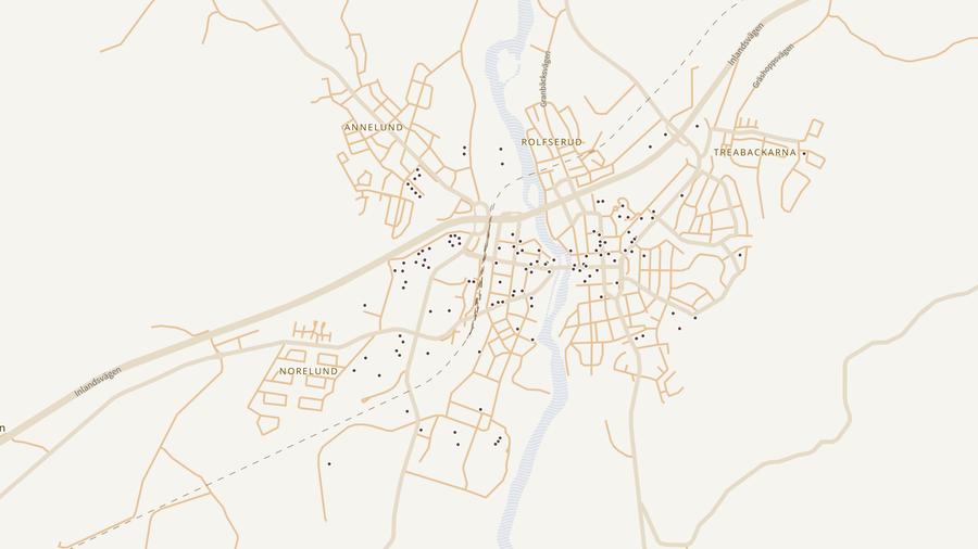 Punktkarta över skyddsrum