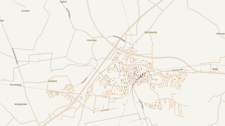 Punktkarta över skyddsrum