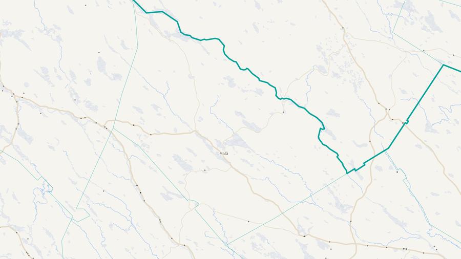 Viltolyckornas fördelning i Malå kommun
