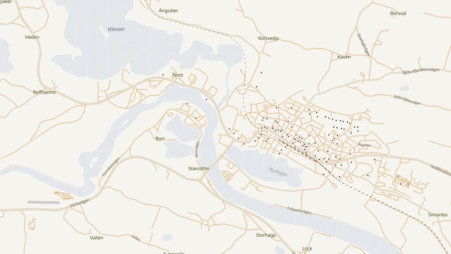 Punktkarta över skyddsrum