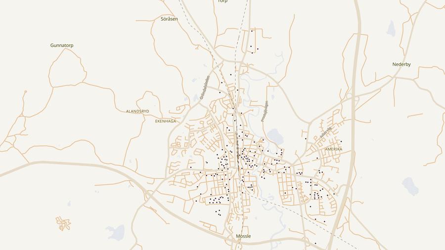 Punktkarta över skyddsrum