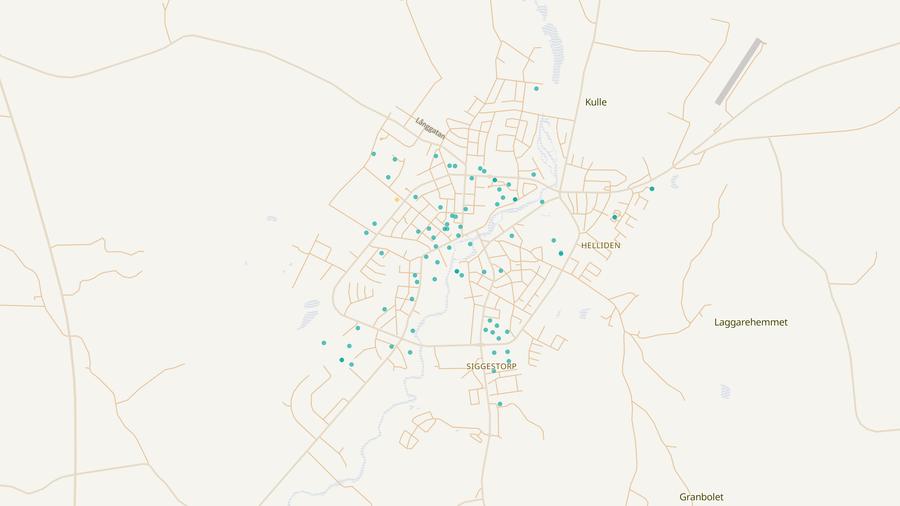Punktkarta över skyddsrum