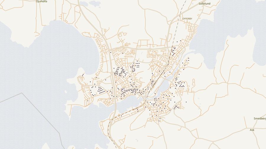 Punktkarta över skyddsrum
