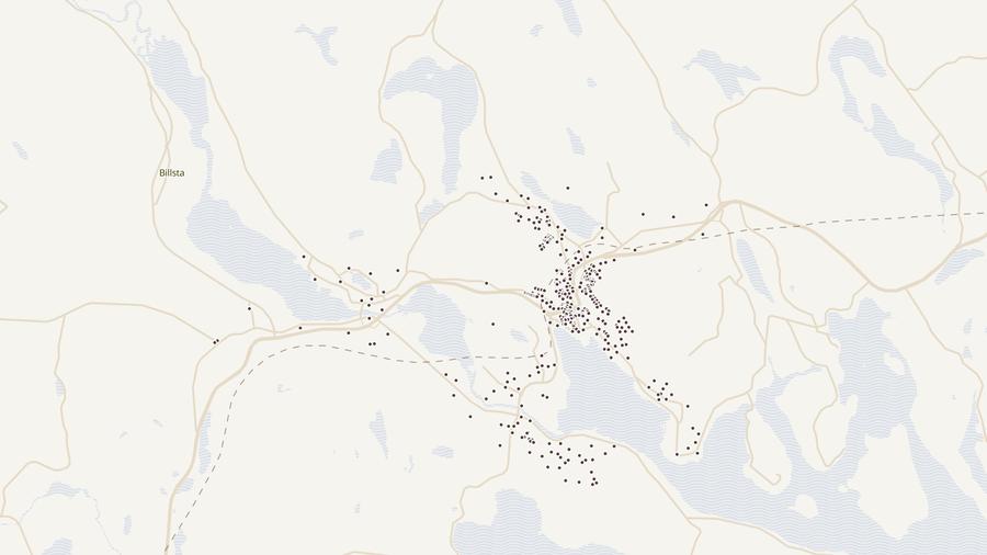 Punktkarta över skyddsrum