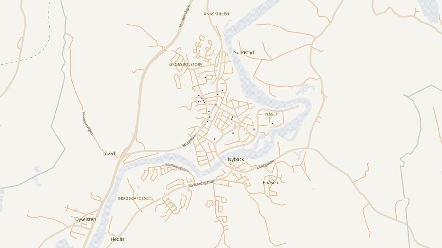 Punktkarta över skyddsrum