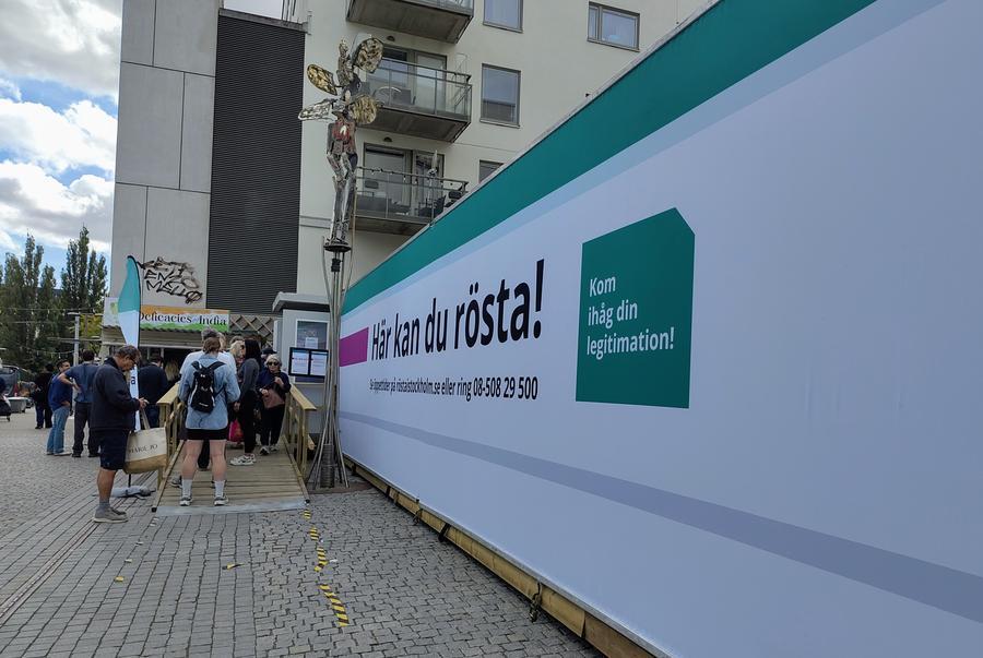 Röstmottagningslokal på Liljeholmstorget