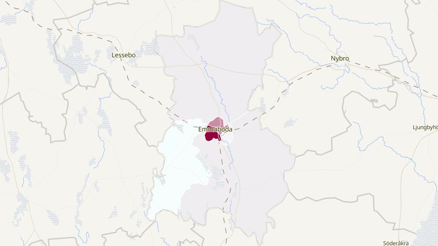 Karta över cykelstölder i Emmaboda kommun
