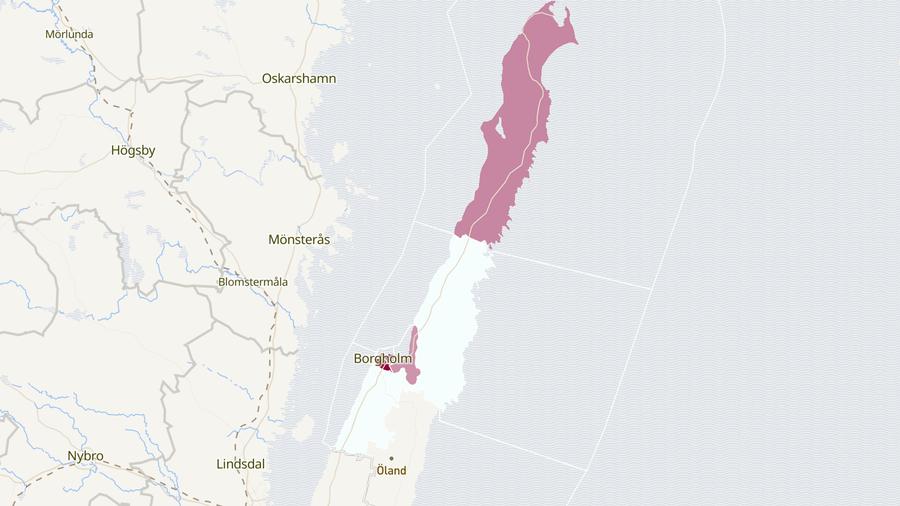 Karta över cykelstölder i Borgholms kommun