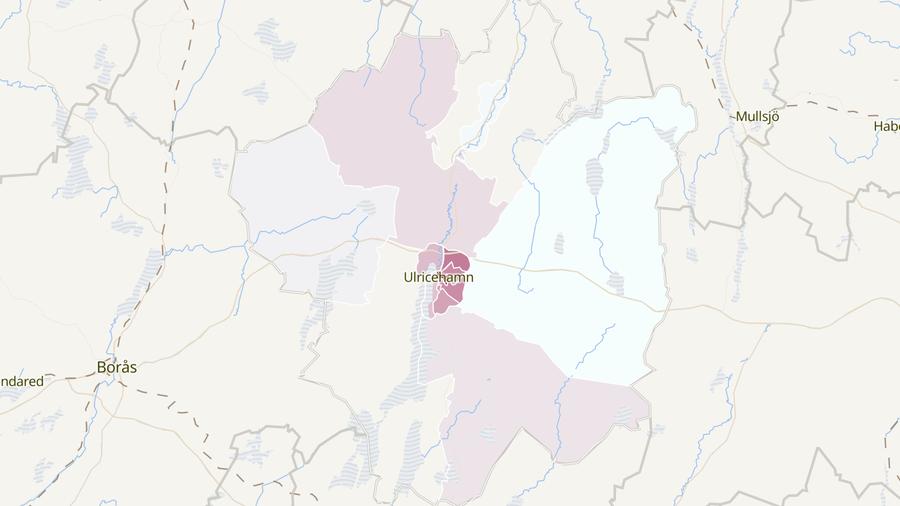 Karta över cykelstölder i Ulricehamns kommun