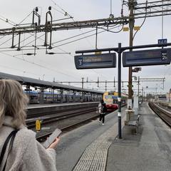 Perrong med Krösatåg