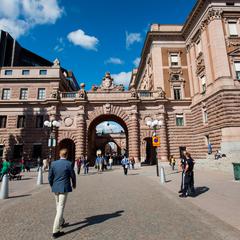 Riksdagshuset sett från Gamla Stan